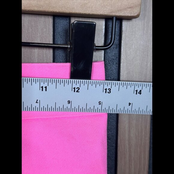 New H&M Skirt 4 / S Womens Pink Mini Back Zip Pencil Straight Career Twill - Picture 3 of 6